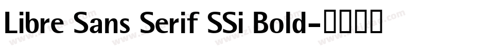 Libre Sans Serif SSi Bold字体转换